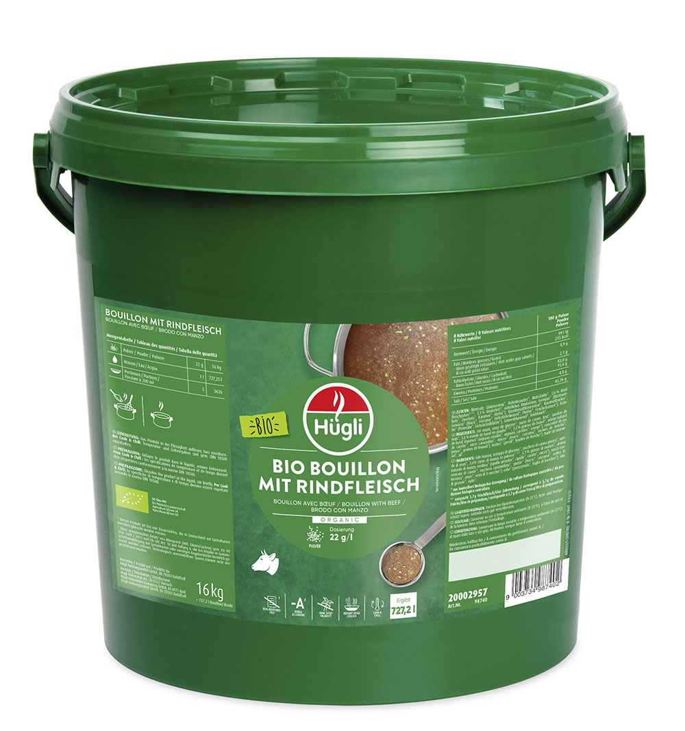 98740 Bio Bouillon mit Rindfleisch :: Hügli - Kulinarik. Kreativität ...